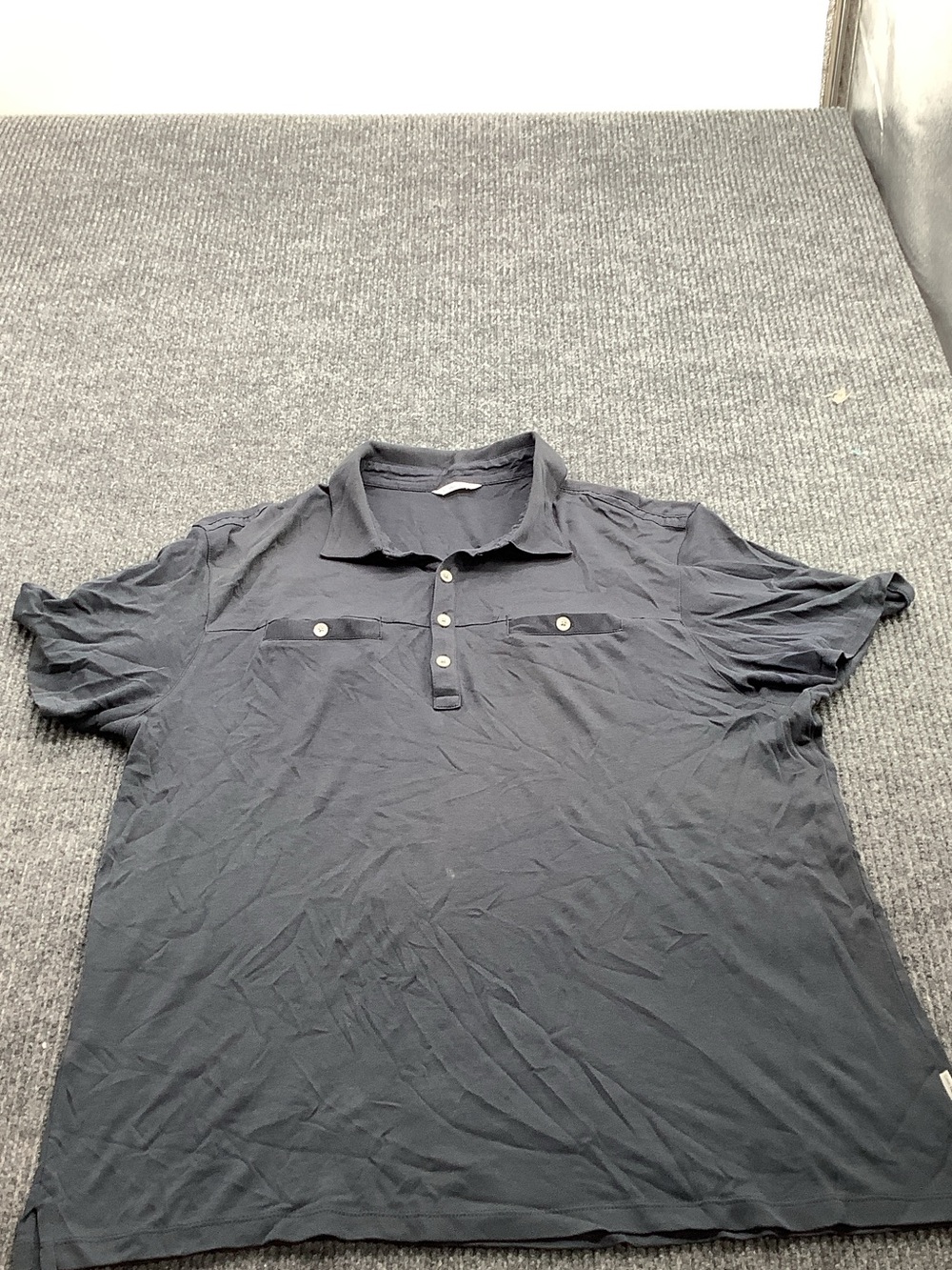 Calvin Klein Charcoal Short-Sleeve Polo